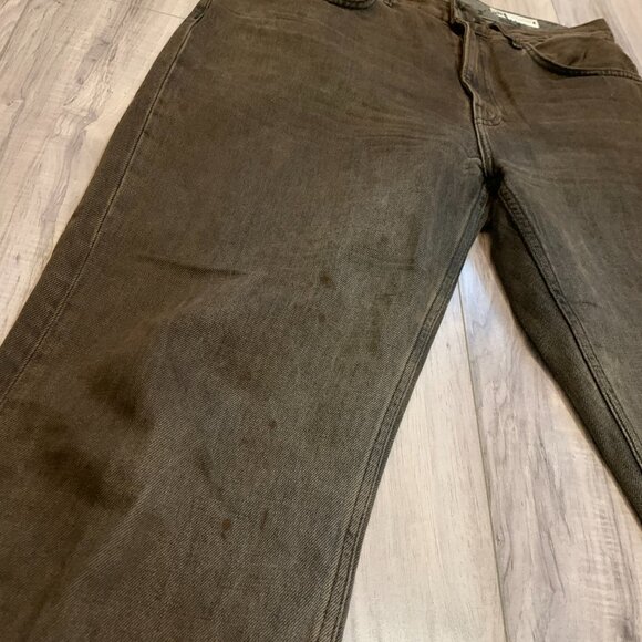 Zara Women's Brown Straight Leg Jeans Size 42 EUR (US 10) Vintage Wash - Picture 2 of 5